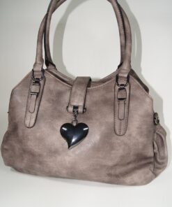 Alpkind Handtasche gross Taupe mit Herz